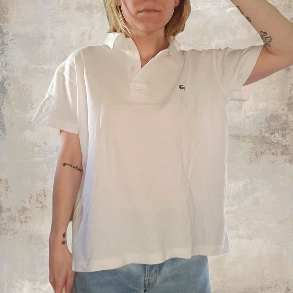 White Lacoste Polo Shirt